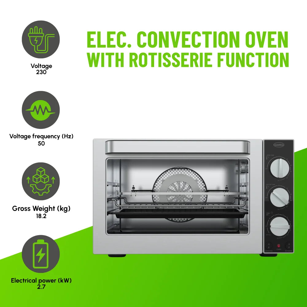 Electric Convection Oven with Rotisserie