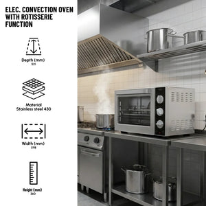 Electric Convection Oven with Rotisserie