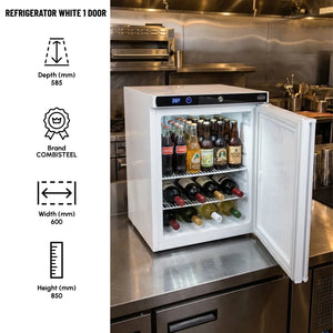 Refrigerator White 1 Door Digital 130L Tabletop