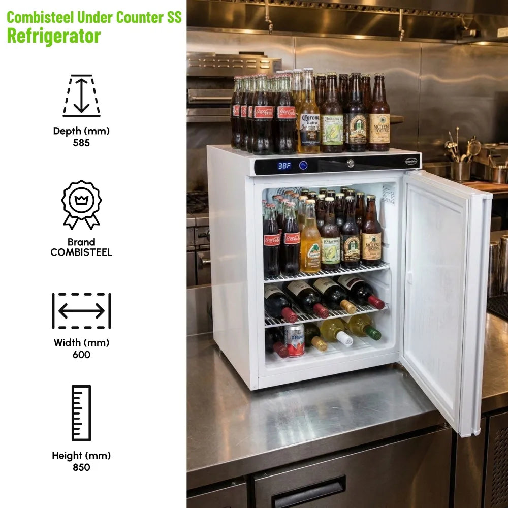 Refrigerator SS 1 Door Digital 113L Stainless Top