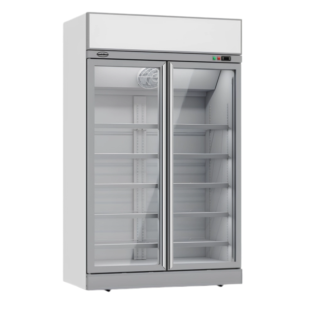 White 2-Door Display Freezer INS-1000F