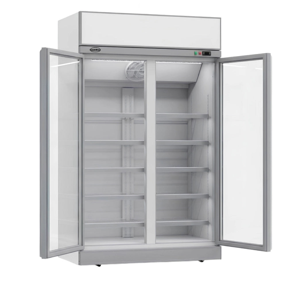 White 2-Door Display Freezer INS-1000F