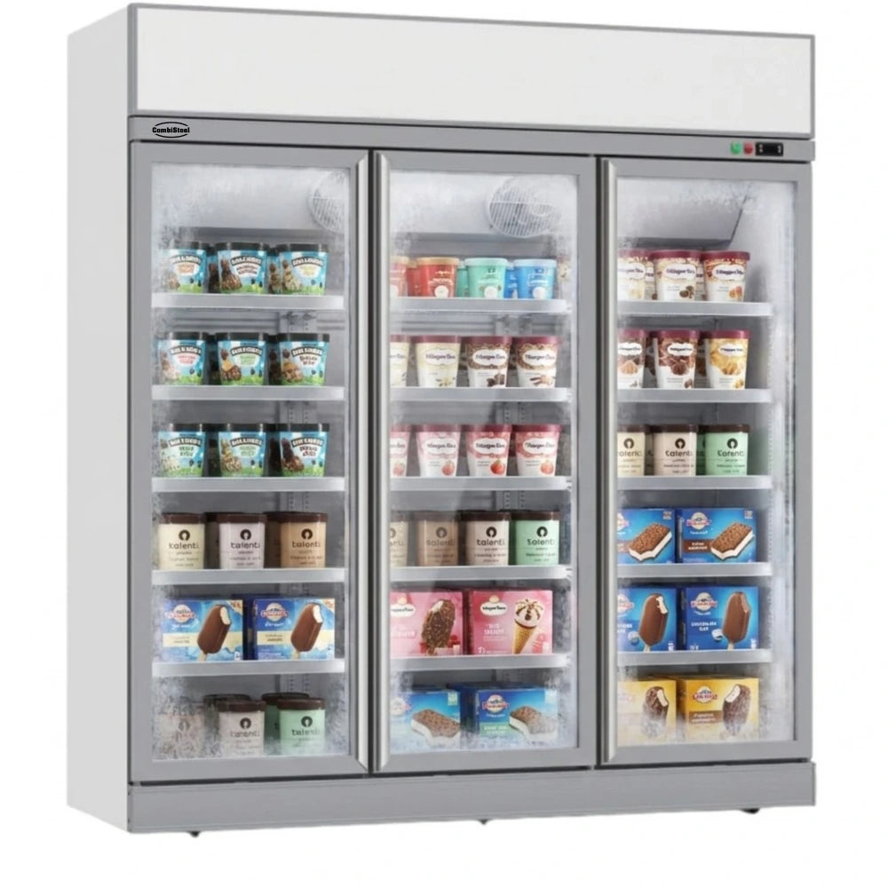 White 3-Door Display Freezer INS-1530F