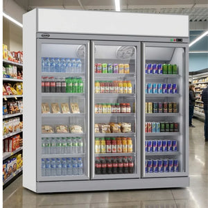 White 3-Door Display Freezer INS-1530F