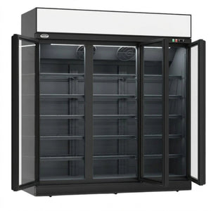 Black 3-Door Display Freezer INS-1530F