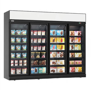 Black 4-Door Display Freezer INS-2060F