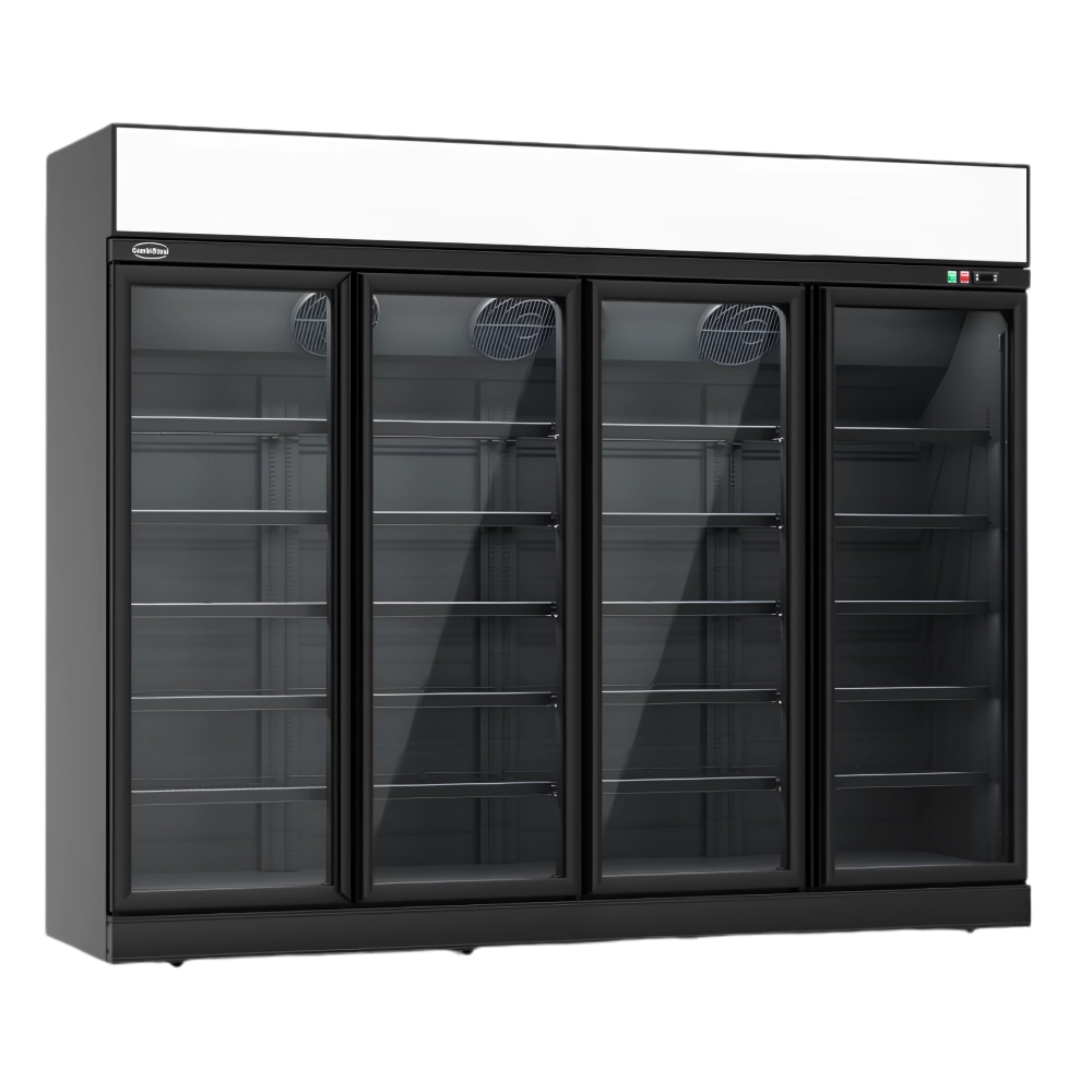 Black 4-Door Display Fridge INS-2060R