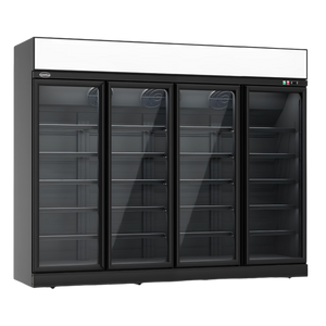 Black 4-Door Display Fridge INS-2060R