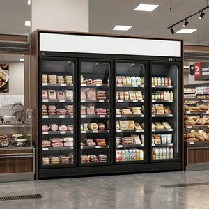 Black 4-Door Display Fridge INS-2060R