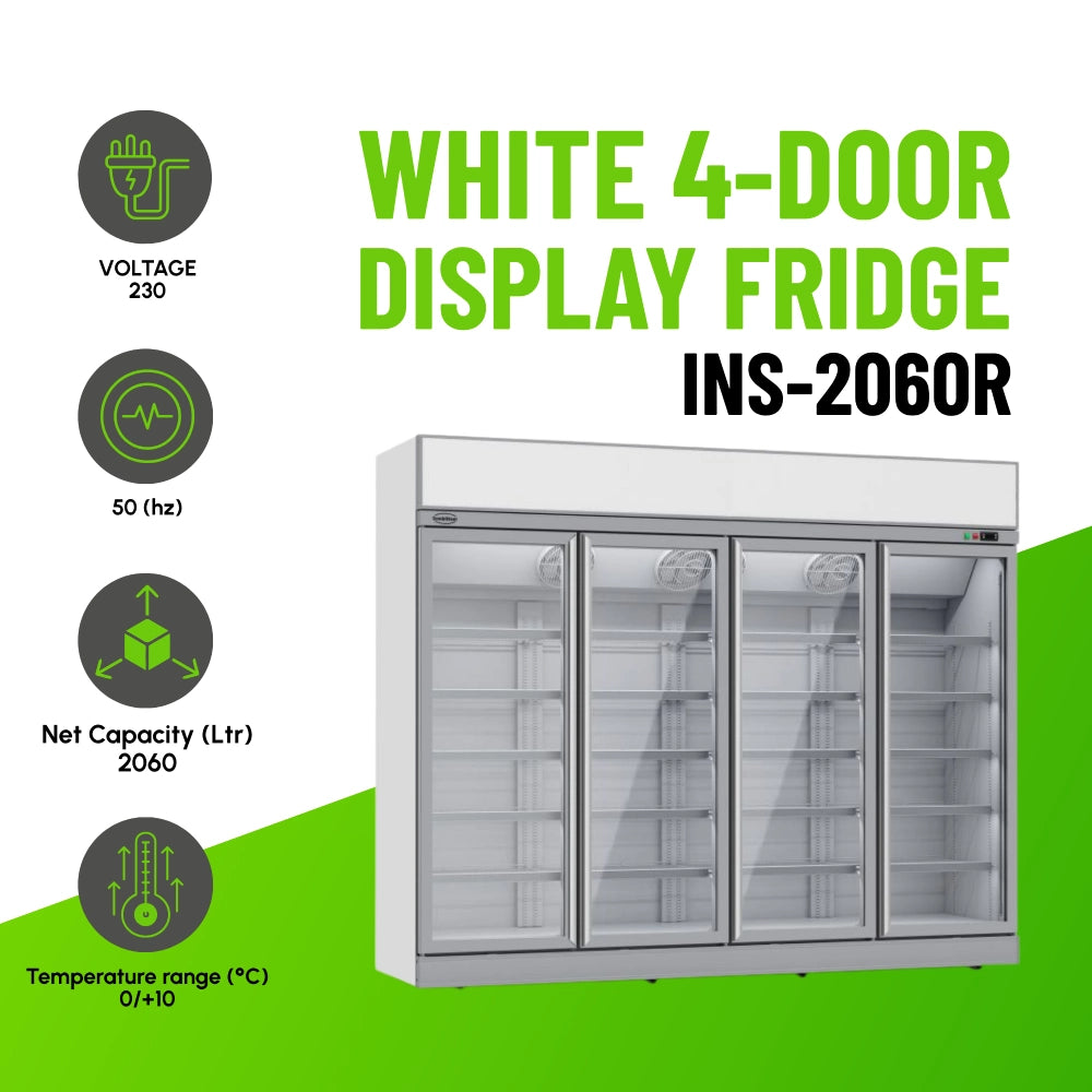 White 4-Door Display Fridge INS-2060R