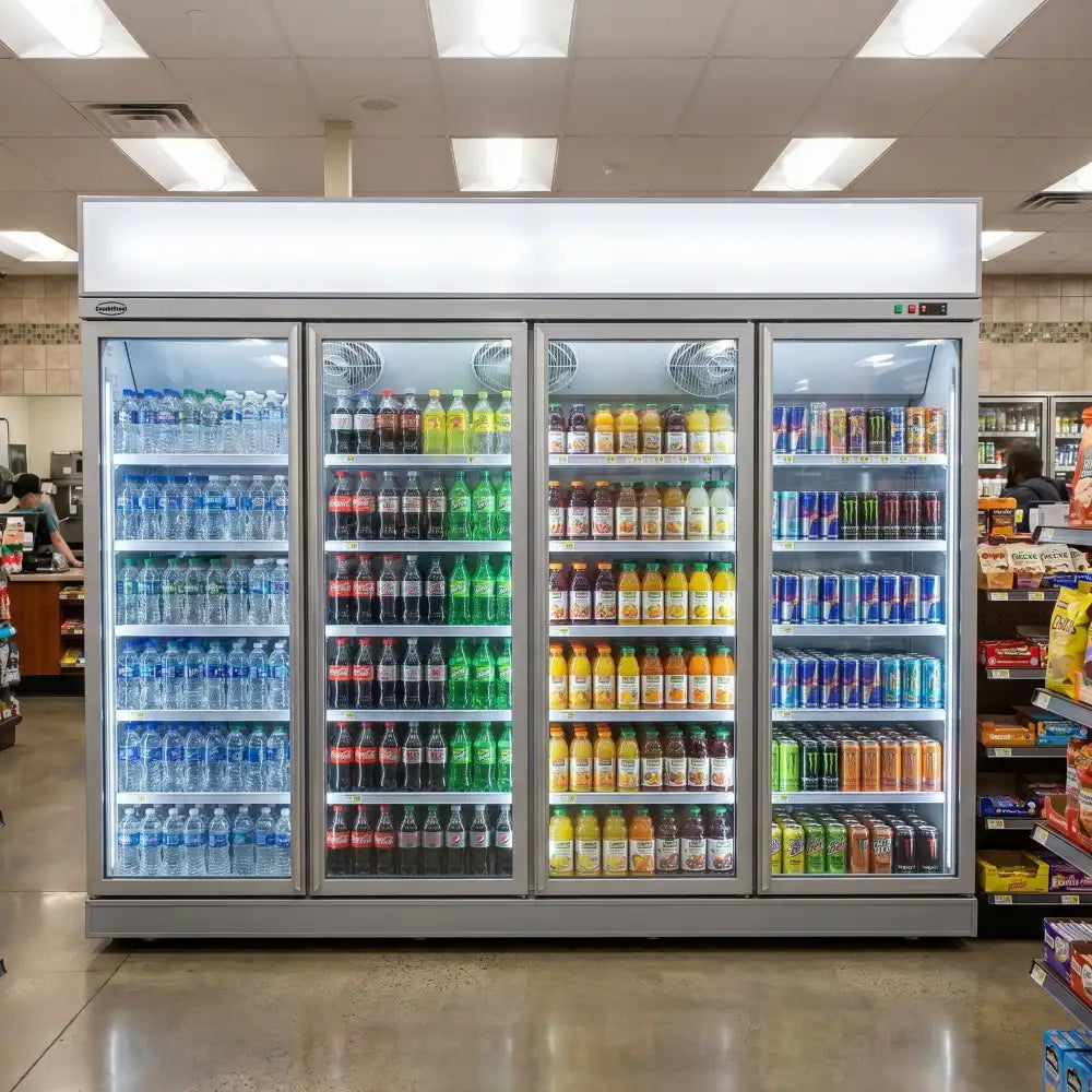 White 4-Door Display Fridge INS-2060R