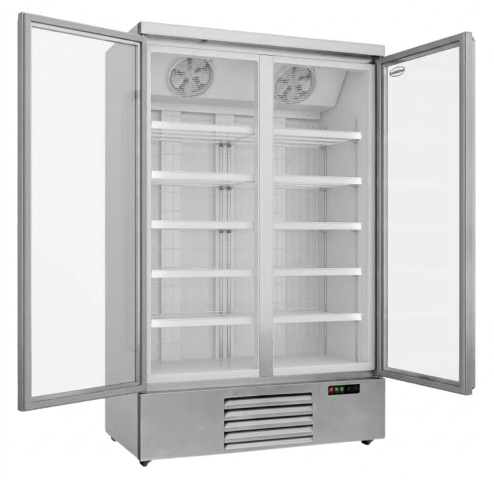 White 2-Door Display Freezer JDE-1000F