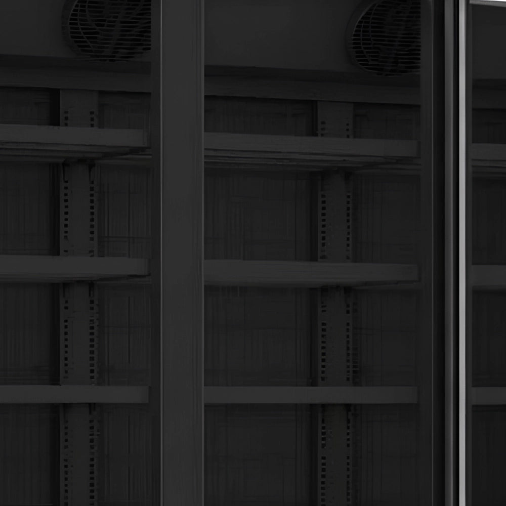 Black 3-Door Display Freezer JDE-1530F