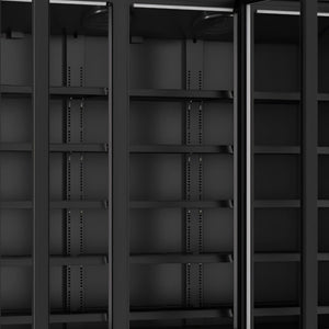 Black 3-Door Display Fridge JDE-1530R