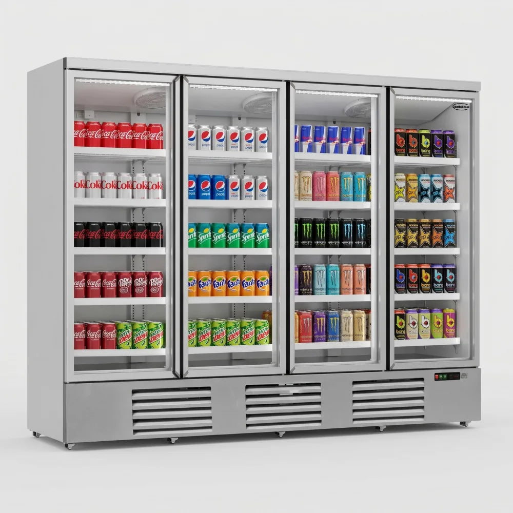 White 4-Door Display Fridge JDE-2025R