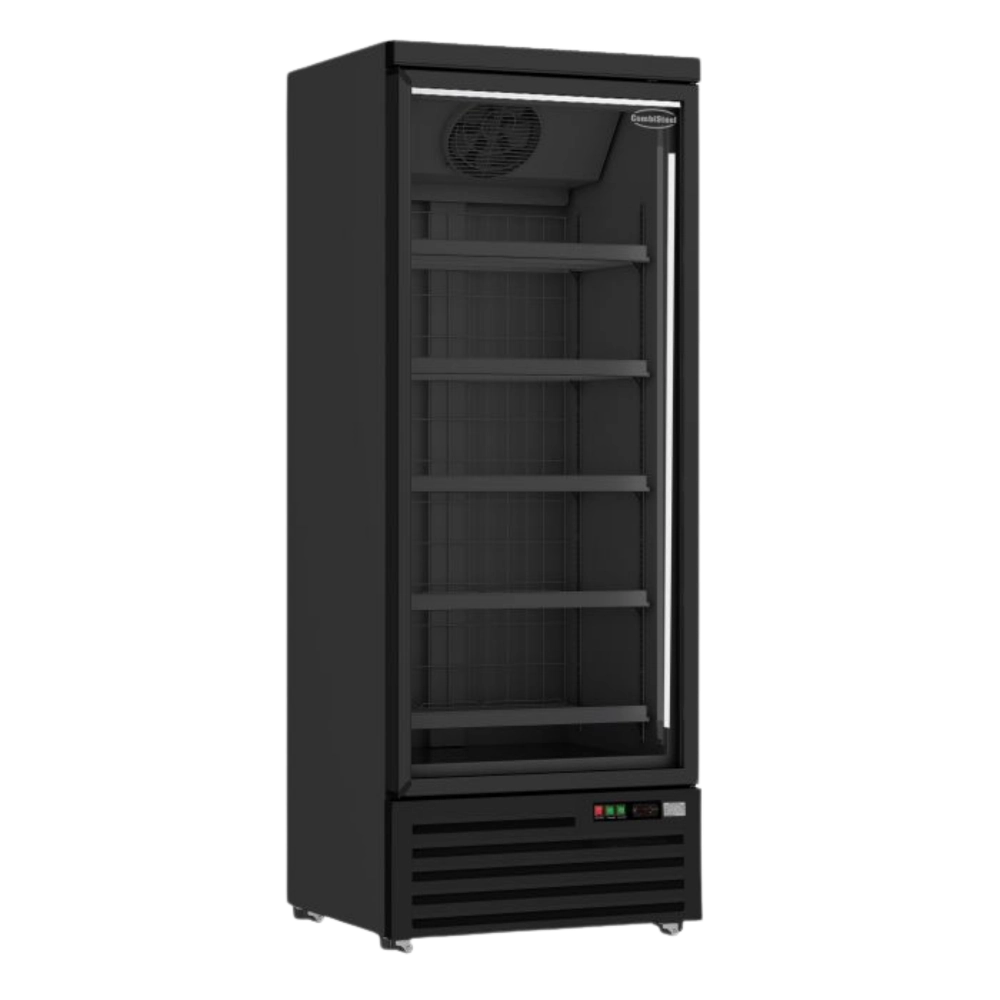 Black 1-Door Display Freezer JDE-600F Bl