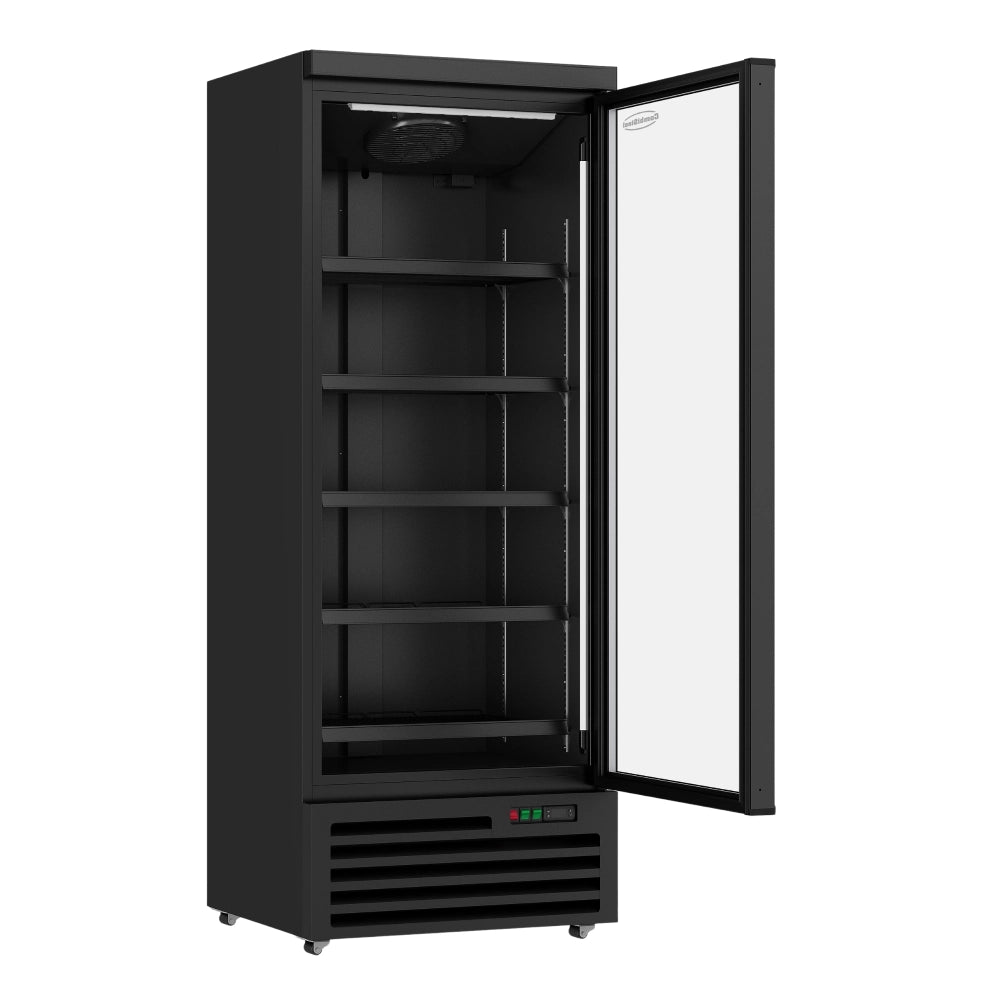 Black 1-Door Display Fridge JDE-600R