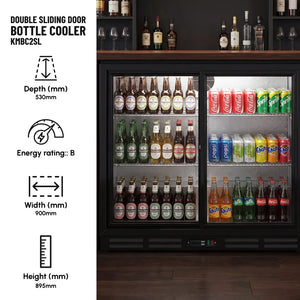 KMBC2SL Double Sliding Door Bottle Cooler
