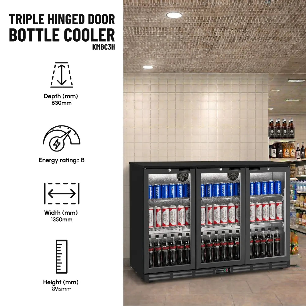 KMBC3H Triple Hinged Door Bottle Cooler