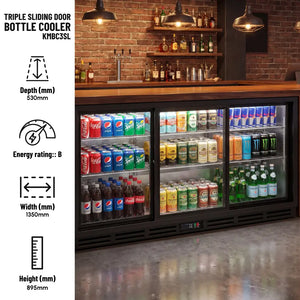 KMBC3SL Triple Sliding Door Bottle Cooler