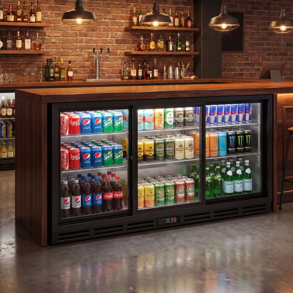 KMBC3SL Triple Sliding Door Bottle Cooler