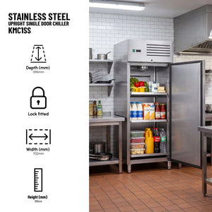 KMC1SS Single Door Upright Chiller