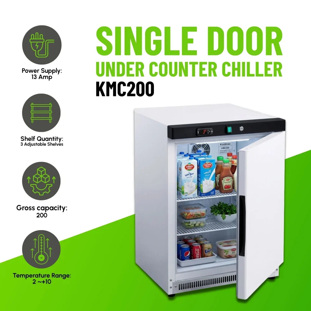 KMC200 Under-Counter Chiller White Finish