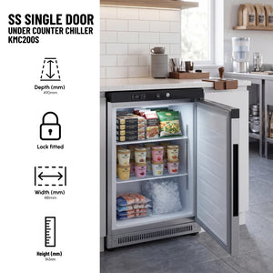 KMC200S Stainless-Steel Under-Counter Chiller