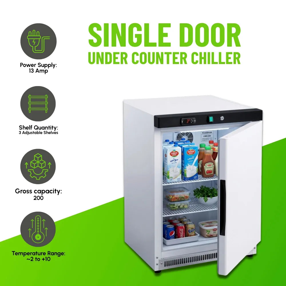 KMC200 Under-Counter Chiller White Finish
