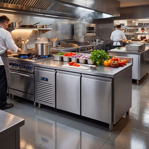 KMC2DS Double Door Prep-Counter Chiller