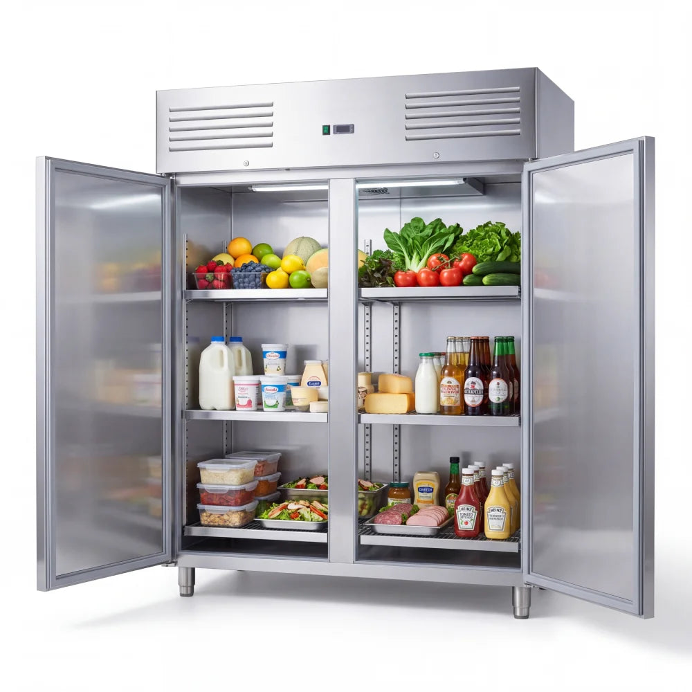 KMC2SS Double Door Upright Chiller