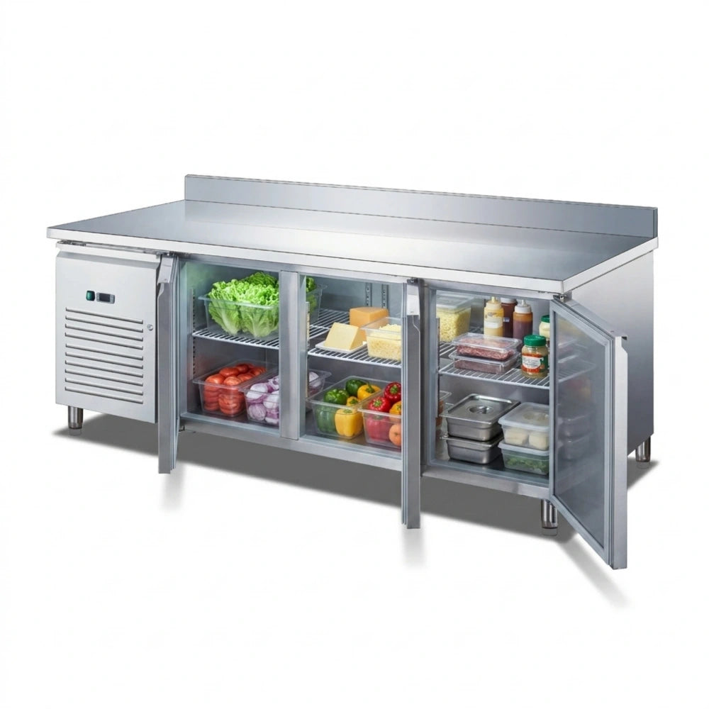 KMC3DS Triple Door Prep-Counter Chiller