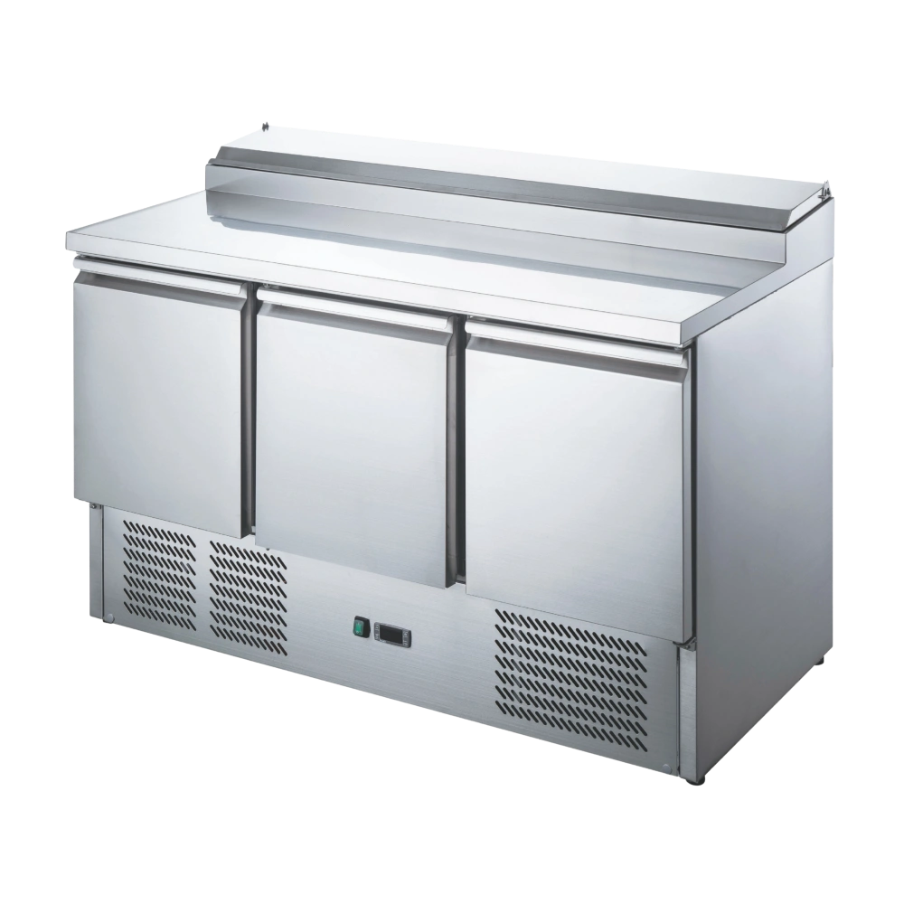 3-Door Pizza Prep Counter Chiller