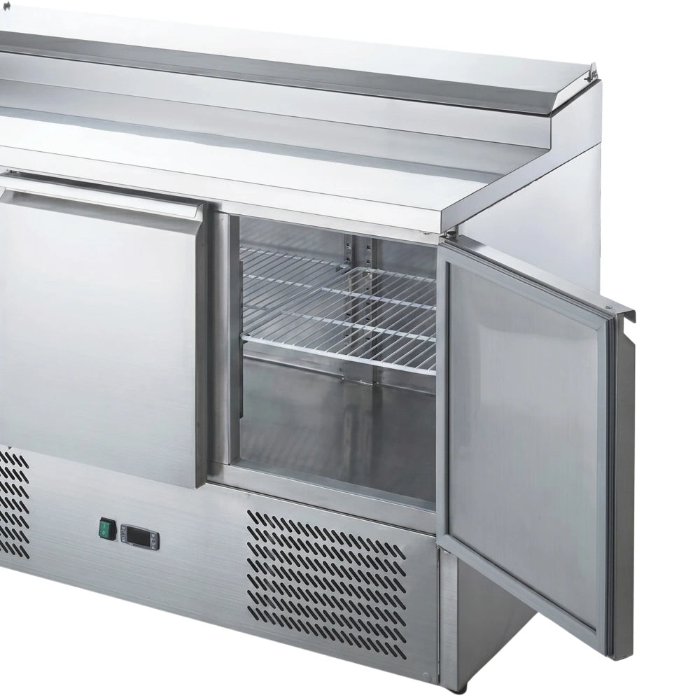 3-Door Pizza Prep Counter Chiller