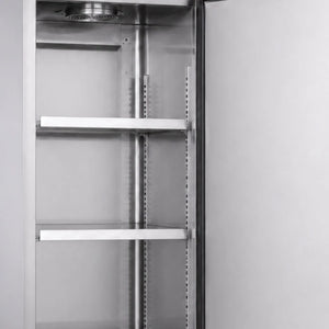 KMC400 Single Door White Upright Chiller