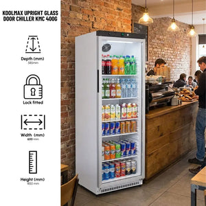 Single Glass Door Upright Chiller
