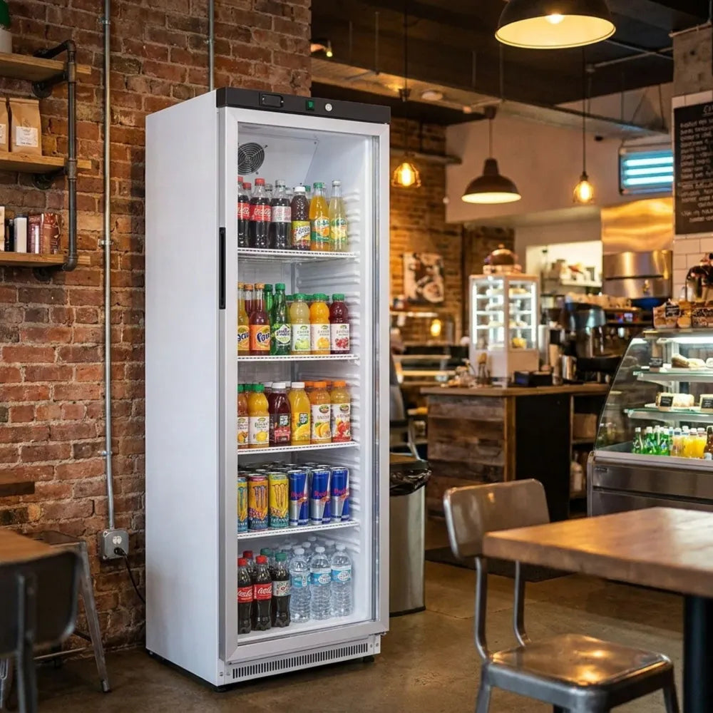 Single Glass Door Upright Chiller