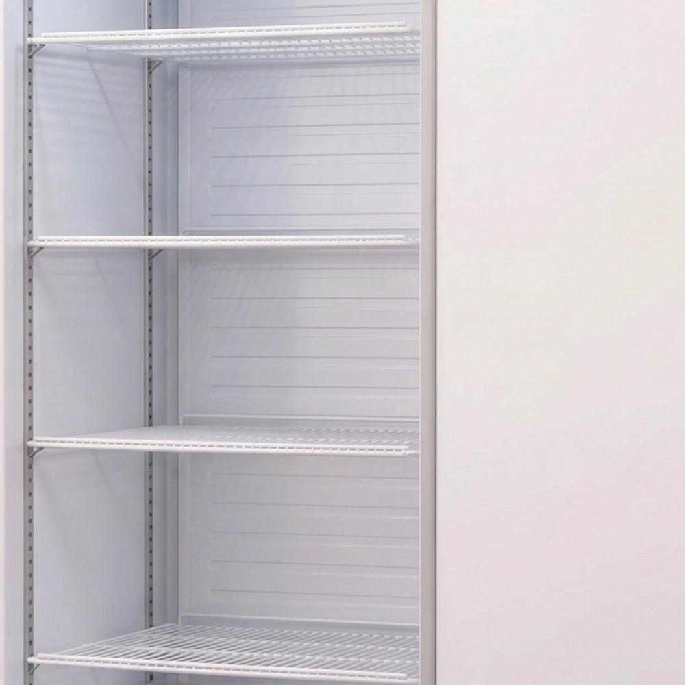 KMC600 Single Door White Upright Chiller