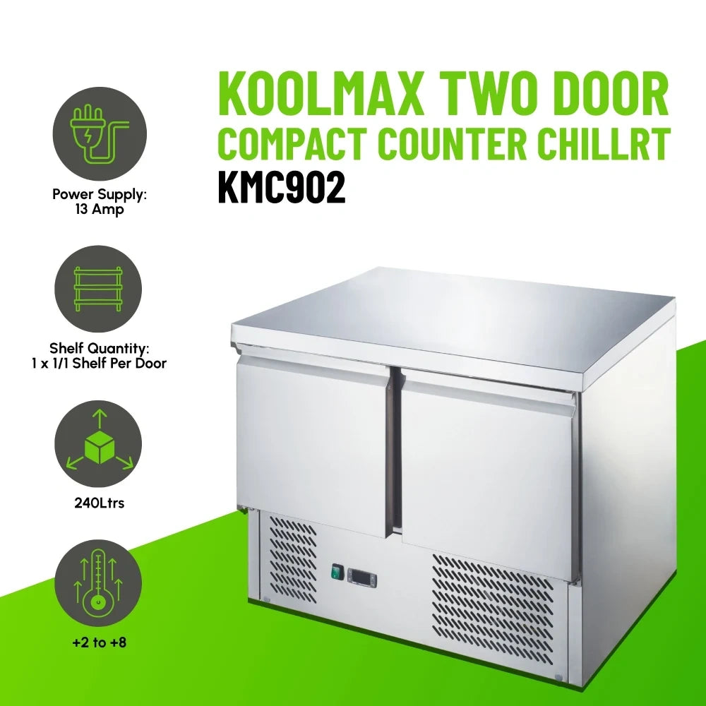 KMC902 Two Door Compact Counter Chiller