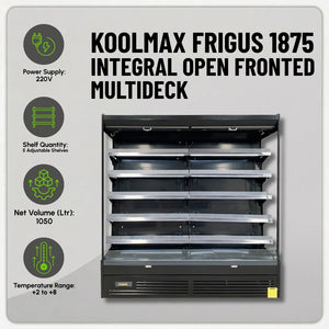 Koolmax FRIGUS 1875 Integral Open Fronted Multidecks Black