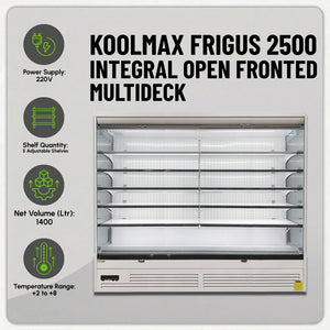 Koolmax FRIGUS 2500 Integral Open Fronted Multidecks White