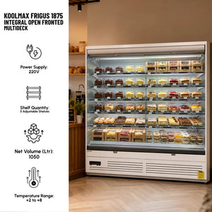 Koolmax FRIGUS 1875 Integral Open Fronted Multidecks White