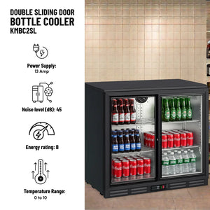 Koolmax KMBC2SL Double Sliding Door Bottle Cooler
