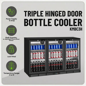 Koolmax KMBC3H Triple Hinged Door Bottle Cooler