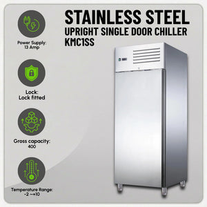 Koolmax KMC1SS Single Door Upright Chiller