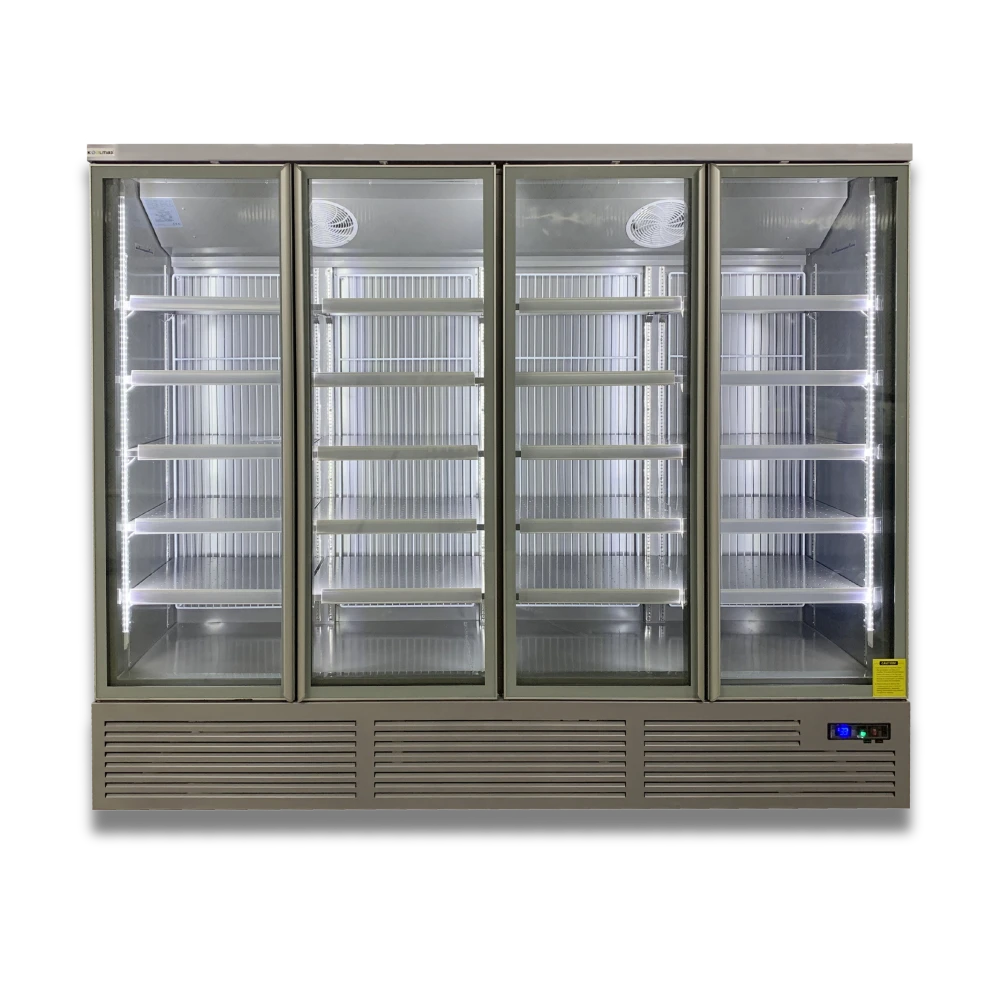 Koolmax KMC3000G Grey 4 Glass Door Upright Chiller