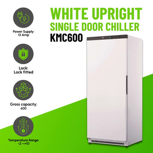 Koolmax KMC600 Single Door White Upright Chiller