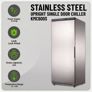 Koolmax KMC600S Single Door Upright Chiller Stainless-Steel
