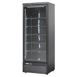 Koolmax KMC700G Black Single Glass Door Upright Chiller