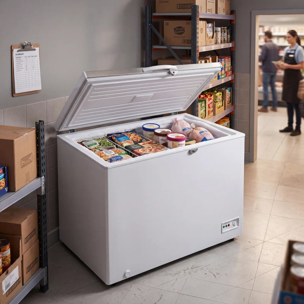 Koolmax KMCF230S Stainless-Steel Lid Chest Freezer
